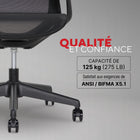 Staples - Fauteuil de travail en mailles - noir-Montage facile, outils compris