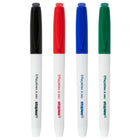 Staples - Marqueurs à effacement sec − Pointe fine − Couleurs variées − Paquet de 4-La pointe fine crée facilement des lignes fines