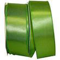 JAM Paper Single Face Satin Ribbon - 2 1/2" W x 50 yd. - Moss Green-Colour: Moss