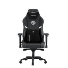 Anda Seat Phantom King Pro Premium Gaming Chair - Black/White-Maximum comfort: Premium high-back gaming chair featuring removable velour neck and lumbar cushions made of high-density foam for superior ergonomic support