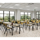 Ceha Canada KMH Folding Table - 28" H x 47" L x  27.5" W - Black -8