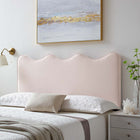 Modway Athena Performance Velvet Twin Headboard - Pink-Dense Foam Padding