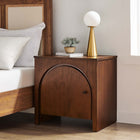 Modway Appia Arched Door Nightstand - Walnut-Soft-Close Hinges