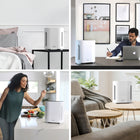 Pure Enrichment PureZone 3-in-1 True HEPA Air Purifier-UV-C light: Eliminates up to 99.9% of viruses and bacteria† | †Staphylococcus albus (95.8%), Escherichia coli (96.6%), Aspergillus niger (88.2%), H1N1 (99.9%) independent testing