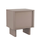 Manhattan Comfort Ella 19.7" Modern Nightstand - Mocha-Home Assembly Required. All Hardware Included