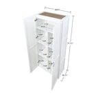 Manhattan Comfort - Hopkins armoire de rangement moderne à 7 étagères 29,61 po - Blanc-Comprend 7 grands compartiments à casiers