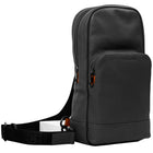 Champs Onyx Sling Bag - Black-Front zipper pocket