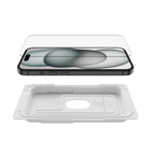 Belkin - Protecteur d’écran Belkin pour iPhone 16/iPhone 15/iPhone 14 Pro en verre trempé traité antimicrobien -  transparent-Regardez avec clarté, le revêtement anti-traces de doigts est intégré. Conçu pour résister aux empreintes digitales et à l’huile, l’écran est propre et clair