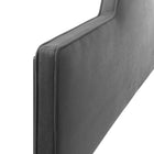 Modway - Dawn Performance Velvet Tête de lit King/King de Californie, Charbon de bois-Rembourrage en mousse dense