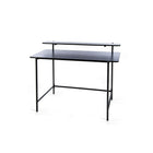 Can-Bramar 47.2" Modernatta Working Desk - Black-The piece features easy-care melamine veneer laminate surfaces and durable powder-coated metal frame construction. This desk match with our bookcase shown on the picture (HP20905-MBB). Includes clear and brief assembly instructions