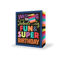 Millbrook Studios Birthday Gift Bags - Large - Balloons - 12 Pack (47581)-General Birthday Gift Bag