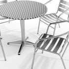 Flash Furniture – Table ronde de 31,5 po en aluminium avec 4 sièges à traverses, intérieur/extérieur (TLH32RD017BCHR4)-7