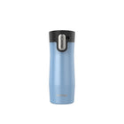 Contigo - Tasse de voyage en acier inoxydable à isolation sous vide AUTOSCELLABLE West Loop avec couvercle facile à nettoyer - 473 ml (16 oz) - Glacier perle givrée-Sans fuite ou déversement : le couvercle AUTOSCELLABLE se verrouille entre petites gorgées et est 100 % antifuite et antidéversement