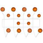 Modway Gumball Coat Rack - Caramel-Wood balls with powder coated iron frame