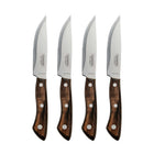 Tramontina Churrasco Steak Knife Set with Polywood Handles and Magnetic Wooden Case - 4 Piece Set-Three solid alloy rivets