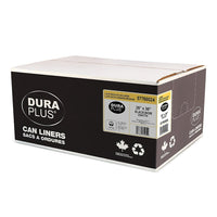 DuraPlus Can Liner - LLDPE - 26" x 36" - Regular - Black - 250 Pack-Strength: Regular