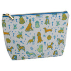 Staples - Pochette en Toile Dorée - Motifs assortis-Fabriqué en toile avec une fermeture éclair en laiton et or