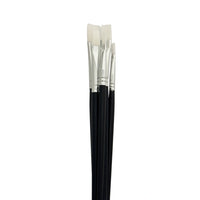 DBLG Import Taklon Flat Paint Brush - Size 12 - 12 Pack-Size 12
