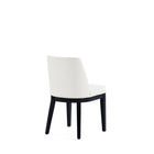 Manhattan Comfort - Lot de 4 chaises de salle à manger modernes Gansevoort 19 po en similicuir crème-Conçu pour durer Produit de qualité commerciale