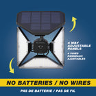 Bell + Howell Bell + Howell Bionic Spotlight Trio Motion Sensor Outdoor Solar Light-Easy-to-use and install - no more stress and frustration in installing, outdoor spotlights are wireless, no batteries, no special tools are needed, simply mount it using the screws or stake it on the ground (included in the box) and you're all set, saves time and money