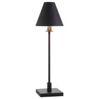 Hudson&Canal - Lampe de table Clement de 71 cm de haut avec abat-jour en métal, - Bronze noirci/Bronze noirci-Associé à un abat-jour métallique assorti en forme de cône