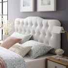 Modway Annabel Upholstered Vinyl Queen Headboard - White-Fine vinyl upholstering