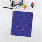 Mead 2026-27 Dragonfly Weekly/Monthly Hard Cover Planner - 11" x 9" - Multicolour - Bilingual-One month per 2 page spread has open daily blocks, a notes section and past/future month reference calendars