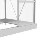 Outsunny serre en polycarbonate 6 pi x 4 pi- Porte coulissante permettant un accès facile à vos plantes et un entretien sans tracas  

