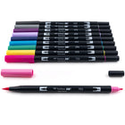 Tombow Dual Brush Pen, Galaxy, 10/Pack-Odor-less & Non-bleed Water-based Ink