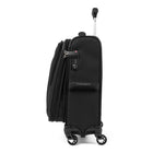 Travelpro Maxlite 5 Compact Carry-On Expandable Spinner Luggage - Black-Features two zippered front pockets, a full-length interior lid pocket, a side accessory pocket, and adjustable tie-down straps