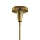 Modway Beacon 3-Light Pendant Light - Opal/Satin Brass-Bulbs Not Included