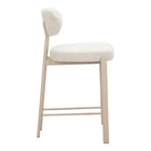 Zuo Aurea Counter Stool - Light Grey - Set of 2-3 year limited warranty