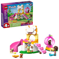 LEGO - Friends L’Aire de Jeux des Chiots, Ensemble de Construction, Jouet de Chien pour un Jeu de Simulation 42665-Ensemble de construction plein de puissance de chiot: Cette aire de jeux des chiots LEGO  Friends pour enfants de 4 ans et plus comprend une aire de jeux à construire, 2 minipoupées, 3 figurines de chiens et des accessoires