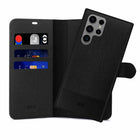 Blu Element - Coque Folio 2 en 1 Galaxy S25 - Ultra Noire-Compatible avec support voiture