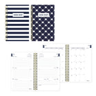 Blueline 13 Months Weekly/Monthly Academic Planner - July to July - 8" H x 5" W - Nautical Design - English-13 Months, July to July