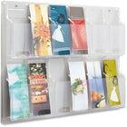 Safco Reveal 12-Pamphlet Display Rack - Clear-Durable, break-resistant plastic