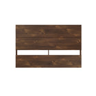 Nexera Panel Headboard - Full Size - Truffle-2 horizontal panels give the headboard a modern plank effect