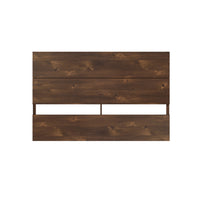 Nexera Panel Headboard - Full Size - Truffle-2 horizontal panels give the headboard a modern plank effect