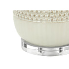 Monarch Specialties 31" H Contemporary Table Lamp - Cream Ceramic / Beige Shade-Assembled dimensions: 17 in. L x 17 in. W x 31 in. H. base: 8 in. L x 8 in. W x 17.5 in. H. shade: 17 in. L x 17 in. W x 11 in. H