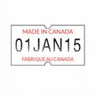Wamaco - Motex 5500 label - Fabriqué au Canada - 7/8 po x 7/16 po - blanc - texte en rougue - paquet de 10-Fiabilité - Ces étiquettes utilisent une colle de qualité commerciale pour une adhérence fiable sur la plupart des surfaces