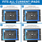 Mount-It! MI-3880B_G10 Anti-Theft Tablet Kiosk for iPad, iPad Air, iPad Pro-Base Dimensions: 13.4" x 11.8"