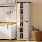 HOMCOM 72" H Pantry Cabinet for Dining Room - White-Suitable for kitchen, dining, or living areas with elegant appeal 