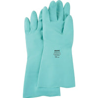 Mapa Professional Stansolv Z-Pattern Grip Gloves, Size Medium/8, 18" L, Nitrile, 22 mil - 4 Pack-Cuff Style Straight