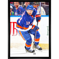 Mathew Barzal New York Islanders - Framed Canvas - 22" x 31"-Premium canvas print with gallery-wrapped edges