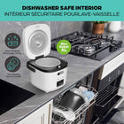 Rice Robot XL 2 qt Personal Nonstick Rice Cooker with Stainless Steel Steamer Tray - White-More than just rice: cook white or brown rice, quinoa, oatmeal, soups, and more includes stainless steel steamer tray for veggies or proteins