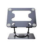 ShoppingAll Laptop Stand with 360° Rotating Base for up to 17.3" Devices - Grey-Wide Device Compatibility – Fits laptops and tablets from 11” to 17.3”.