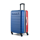 Reebok Double Dribble 26" Hardside Spinner Luggage - Blue-Single 360 degree spinner wheels for effortless, smooth & quiet rolling