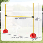 PawHut Dog Agility Training Obstacle Course 4-Piece Set-Base is filled with water or sand for stability 