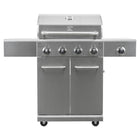 Kenmore - Barbecue au gaz à 4 brûleurs avec brûleur latéral de saisie - Tout en acier inoxydable-Type de combustible : propane.