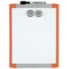Quartet Magnetic Whiteboard - 8.5" x 11" - Assorted Colours-Dry-erase surface doubles as a magnetic bulletin board for added functionality and durability